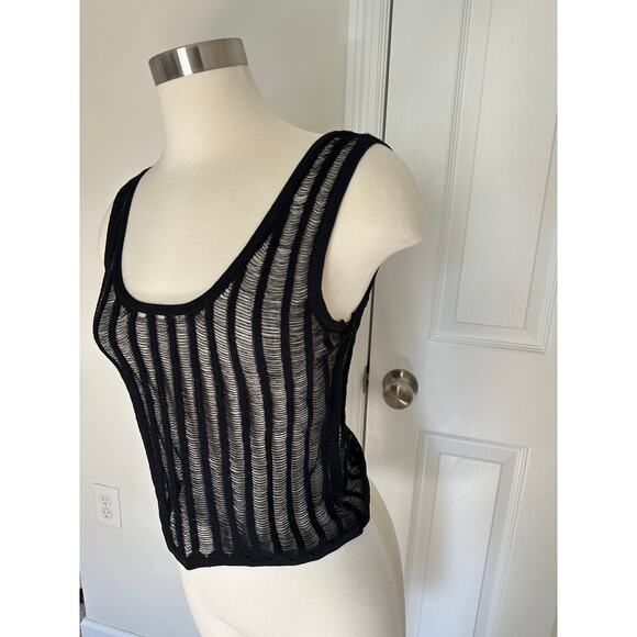 Zara black see-through tank top, size S - Picture 4 of 11